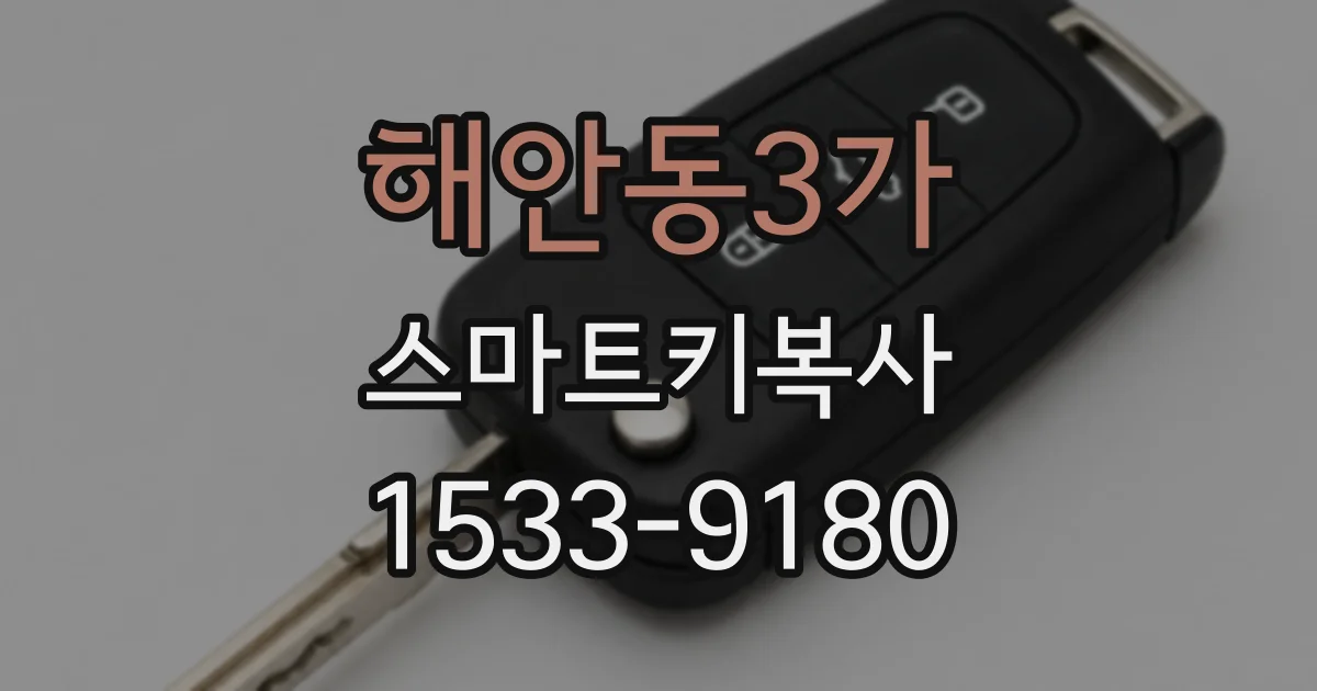해안동3가 스마트키복사