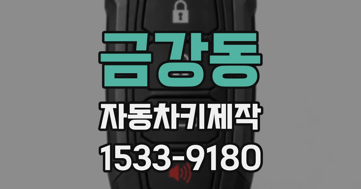금강동 자동차키제작