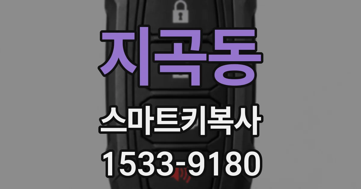 지곡동 스마트키복사