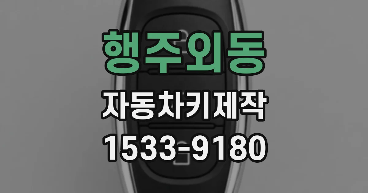 행주외동 자동차키제작