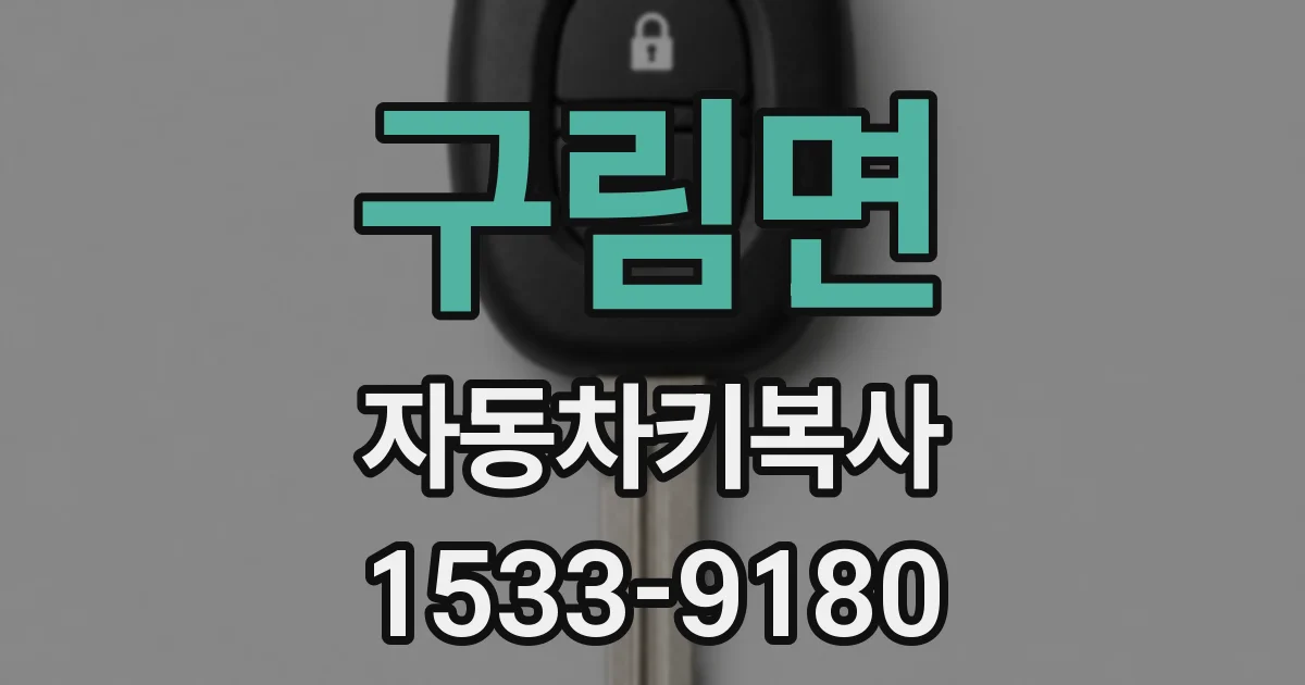 구림면 자동차키복사