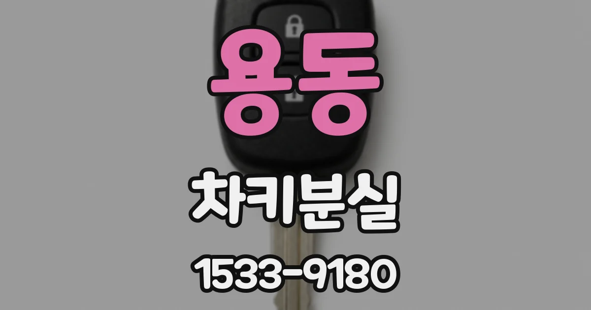 용동 차키분실