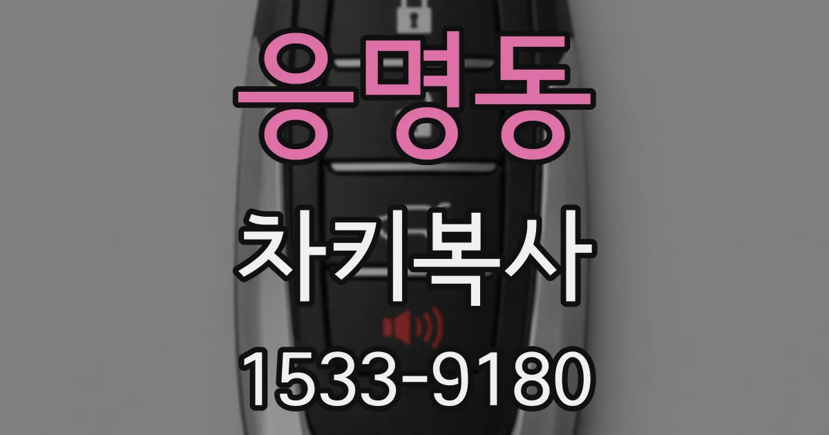 응명동 차키복사