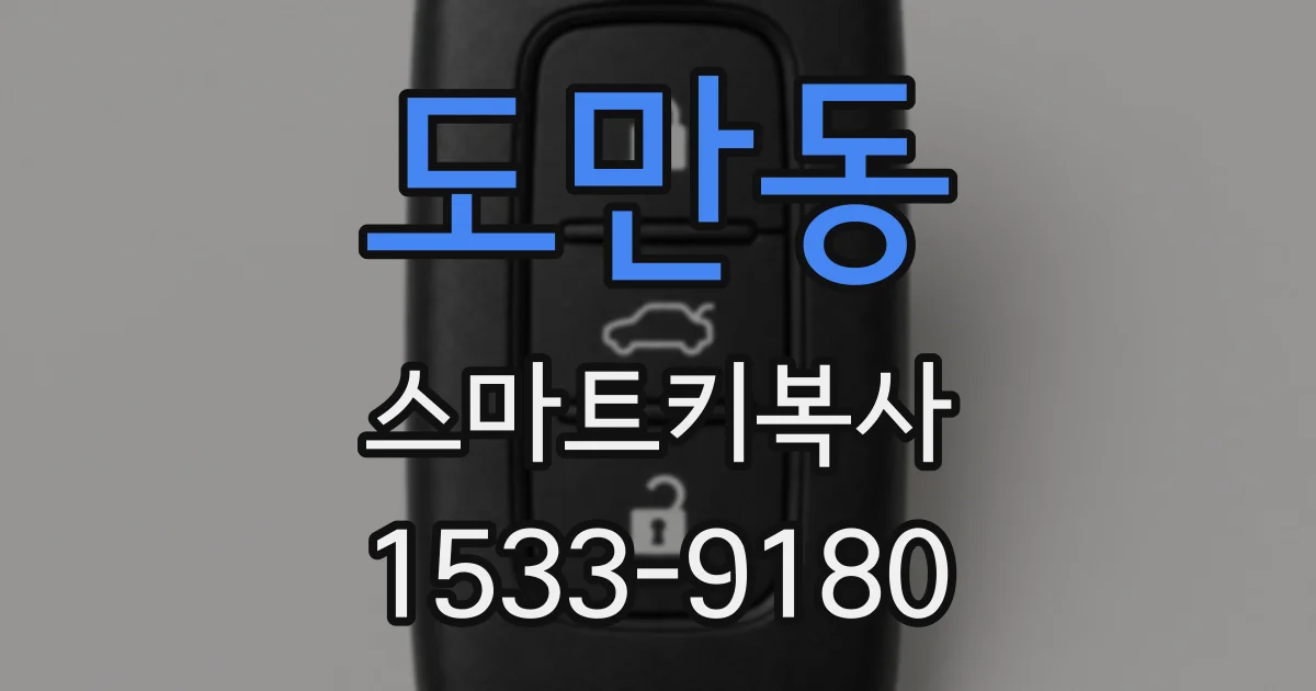 도만동 스마트키복사