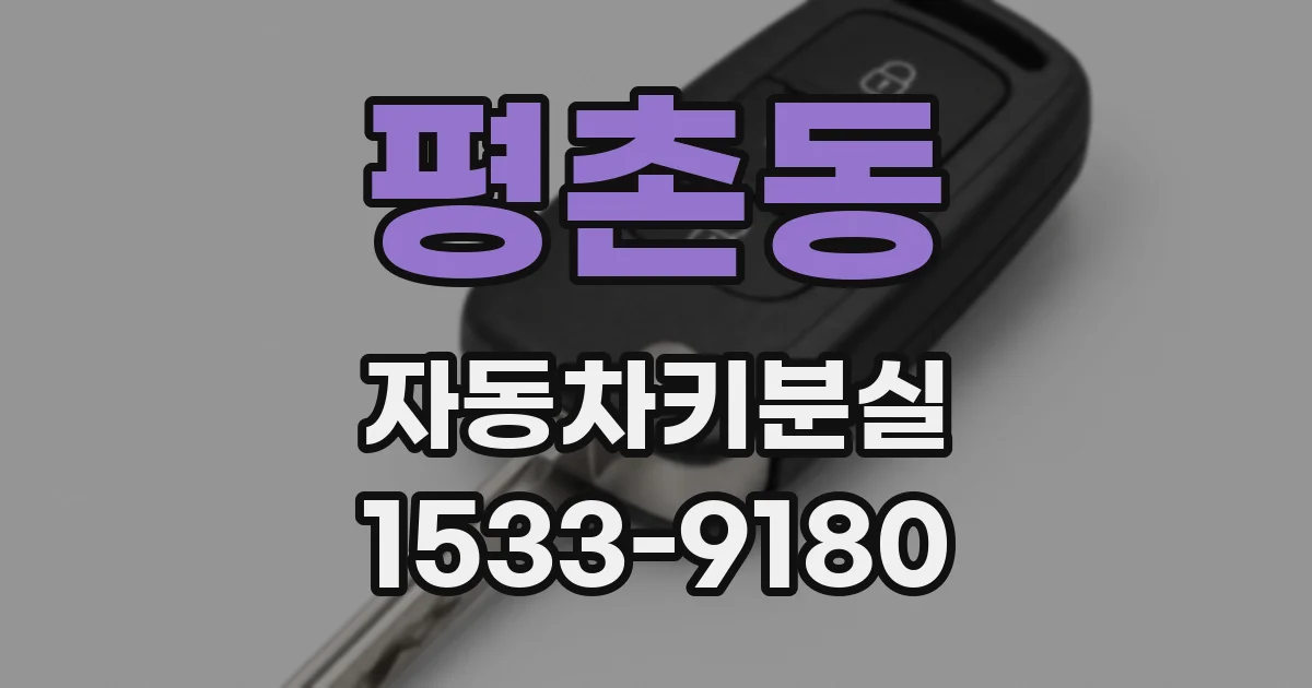 평촌동 자동차키분실