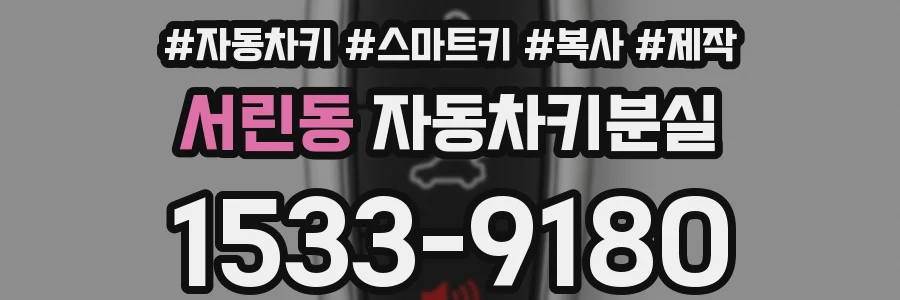 서린동 자동차키분실