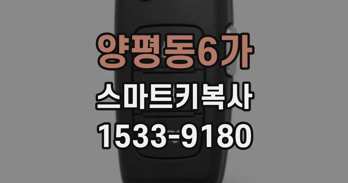 양평동6가 스마트키복사