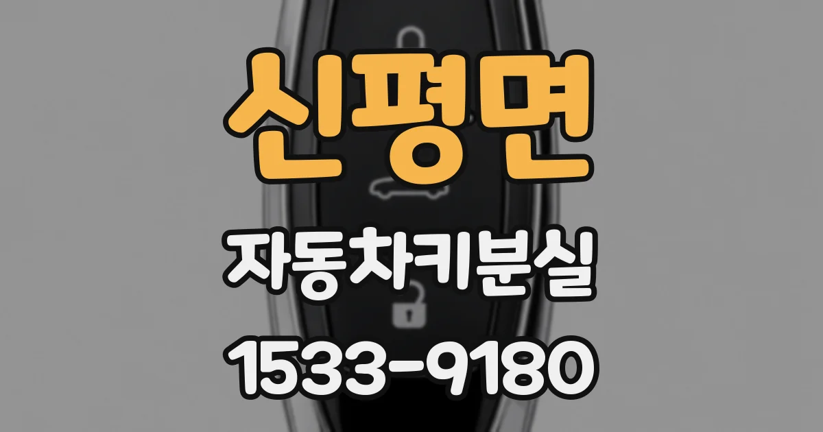 신평면 자동차키분실