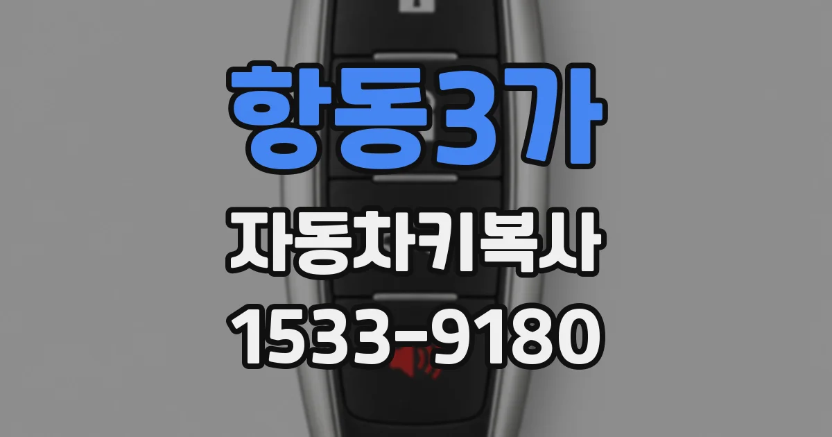 항동3가 자동차키복사