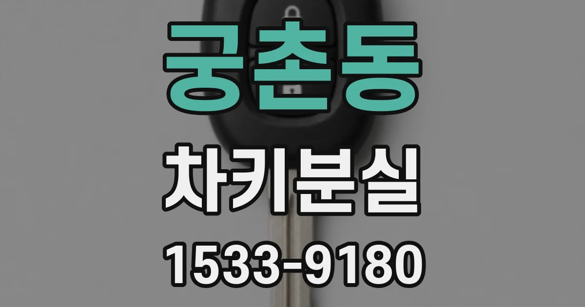 궁촌동 차키분실