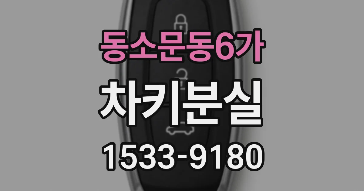 동소문동6가 차키분실