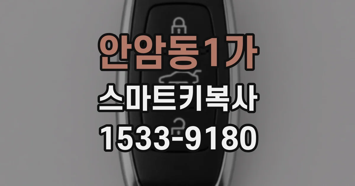 안암동1가 스마트키복사