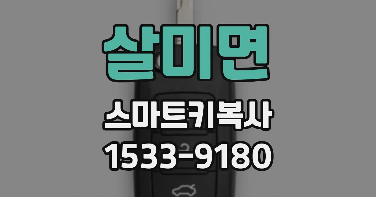 살미면 스마트키복사