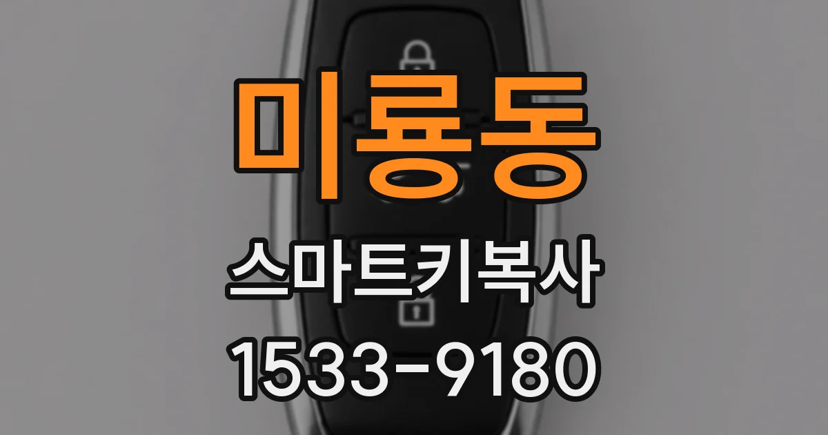 미룡동 스마트키복사
