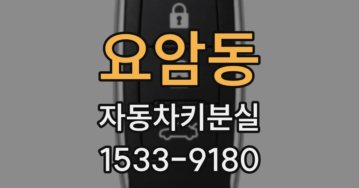 요암동 자동차키분실