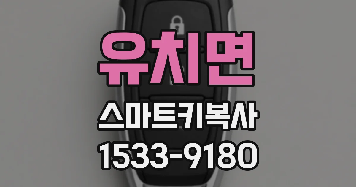 유치면 스마트키복사