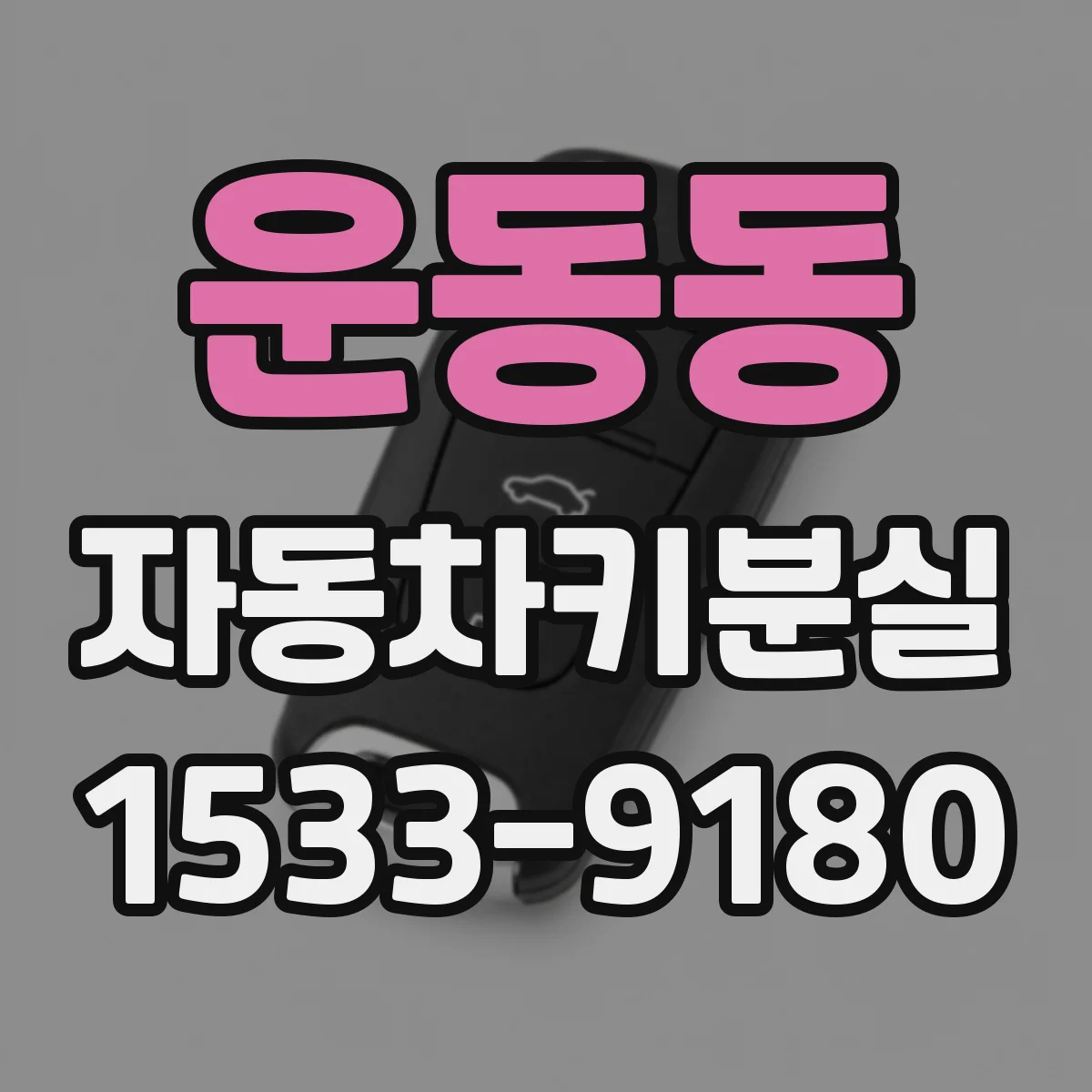 운동동 자동차키분실