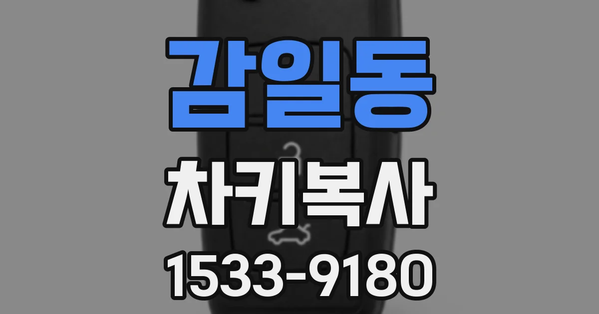 감일동 차키복사