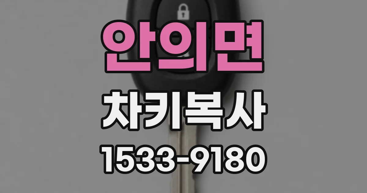 안의면 차키복사