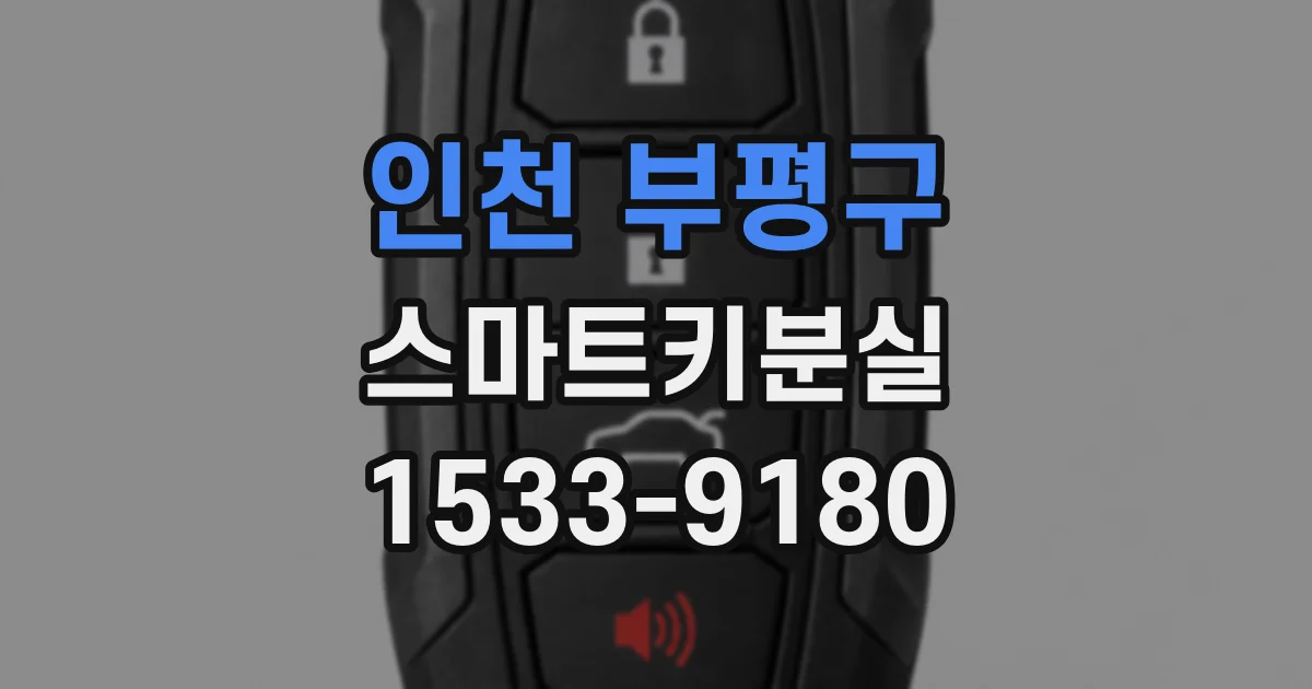 인천 부평구 스마트키분실
