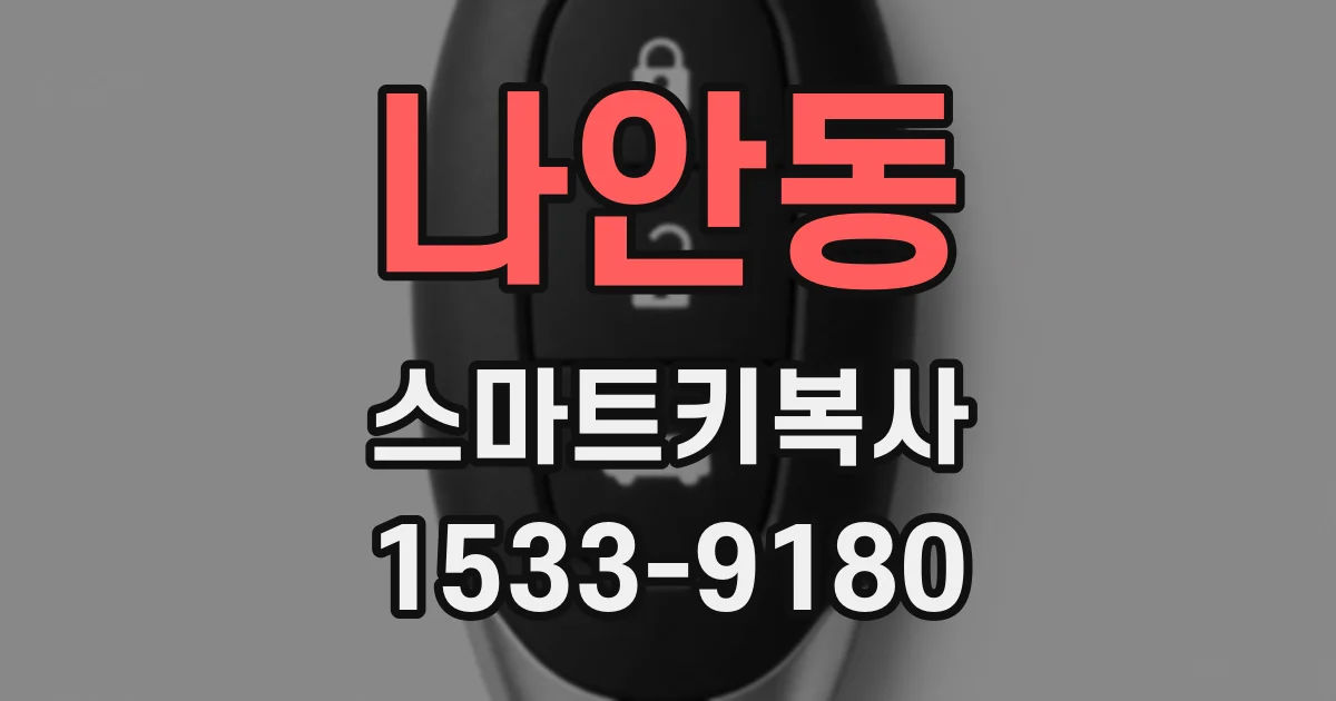 나안동 스마트키복사