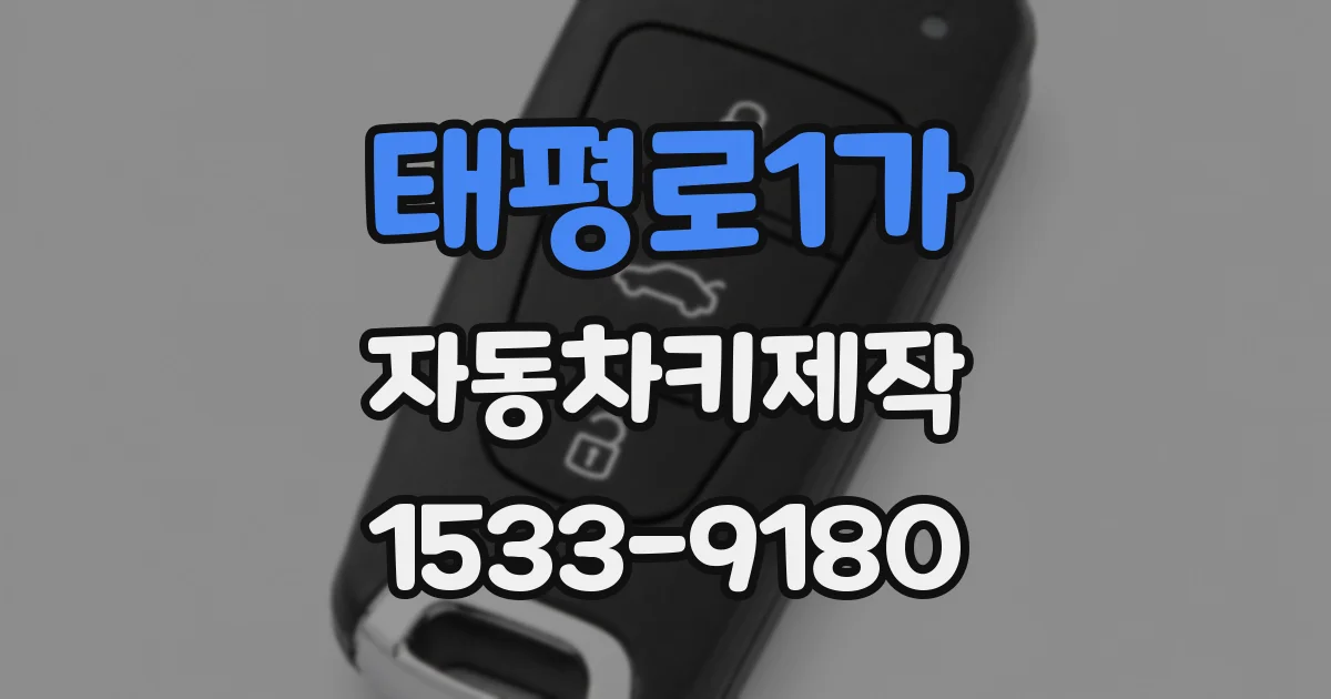 태평로1가 자동차키제작