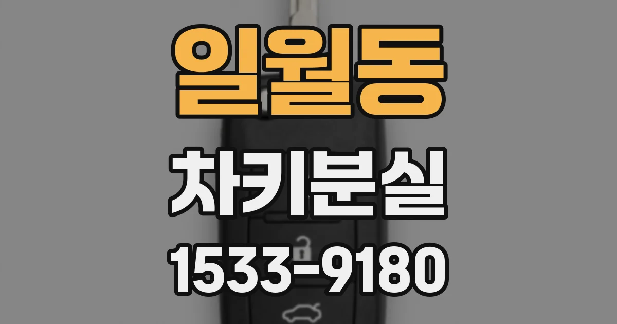 일월동 차키분실
