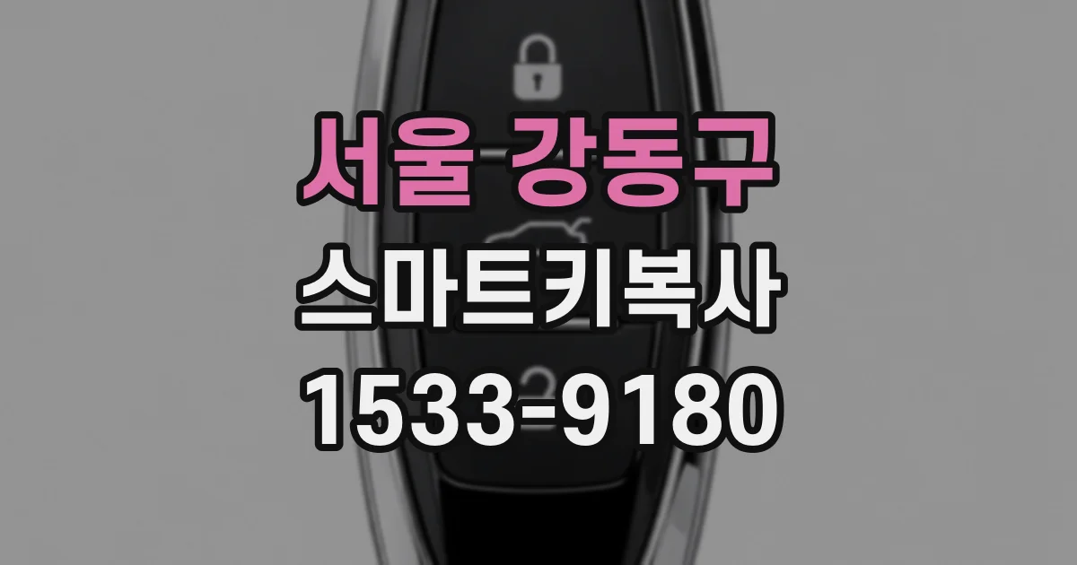 서울 강동구 스마트키복사