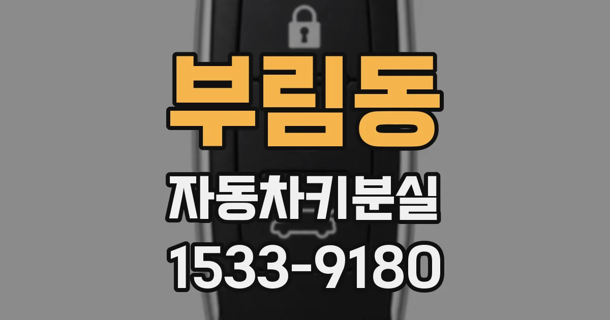 부림동 자동차키분실