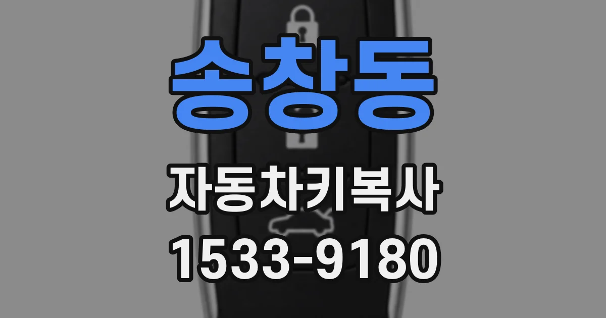 송창동 자동차키복사