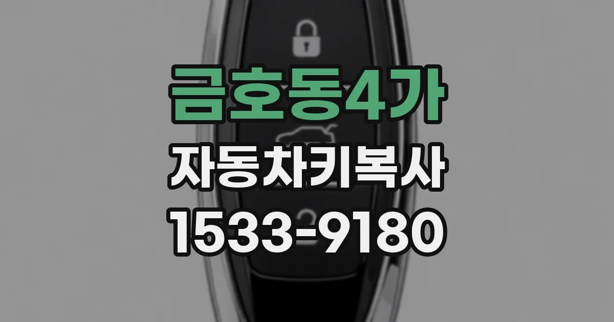 금호동4가 자동차키복사