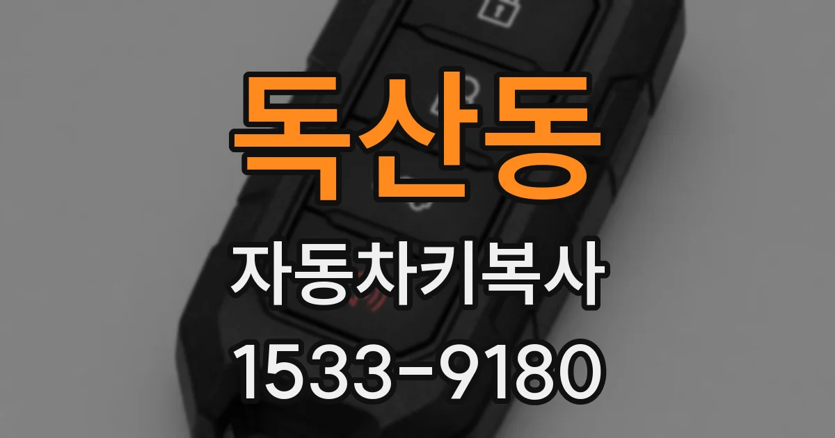 독산동 자동차키복사
