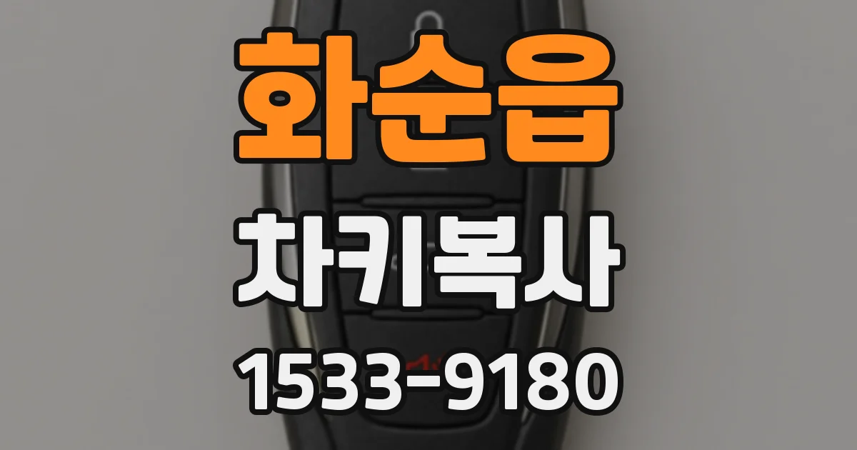 화순읍 차키복사