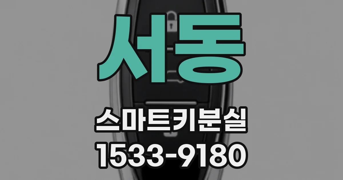 서동 스마트키분실