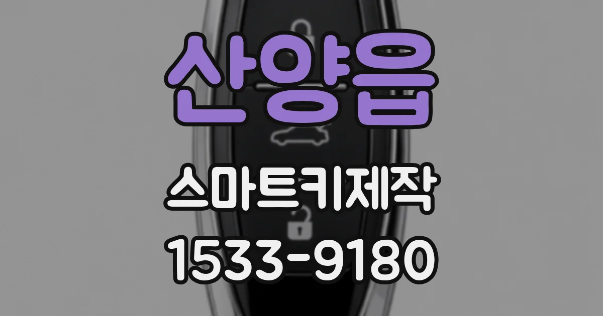 산양읍 스마트키제작