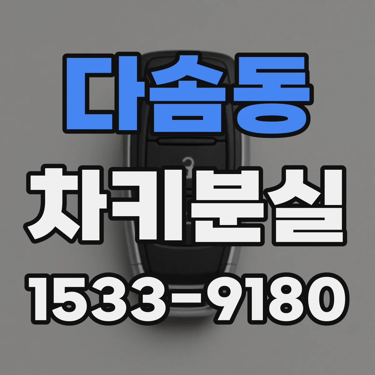 다솜동 차키분실