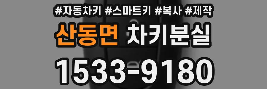 산동면 차키분실