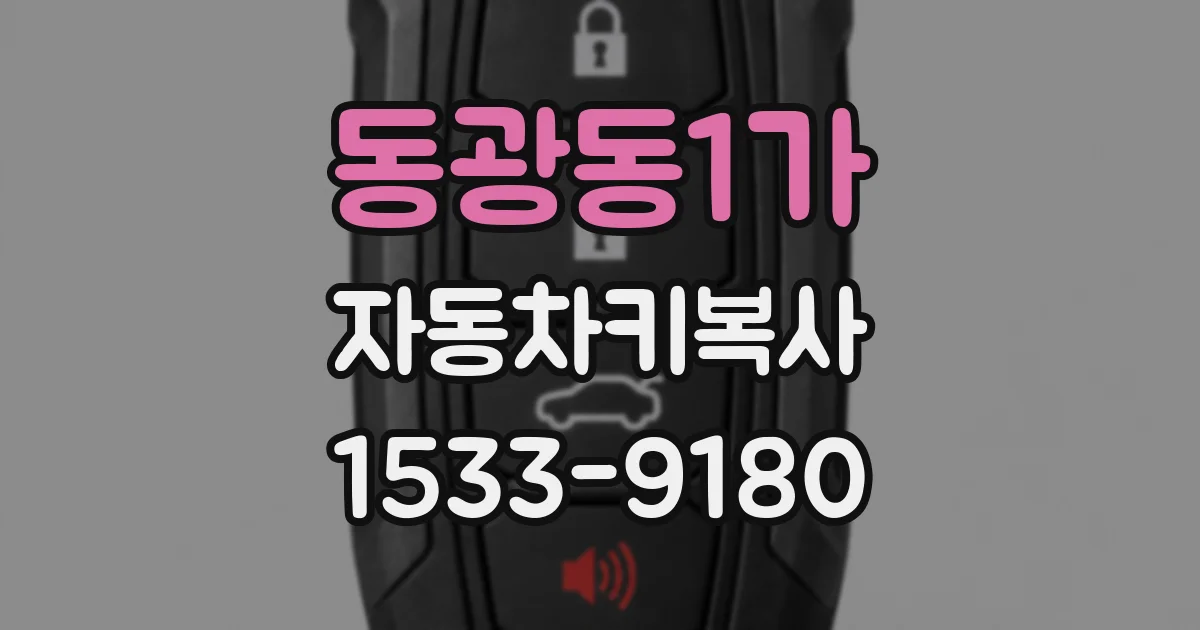 동광동1가 자동차키복사