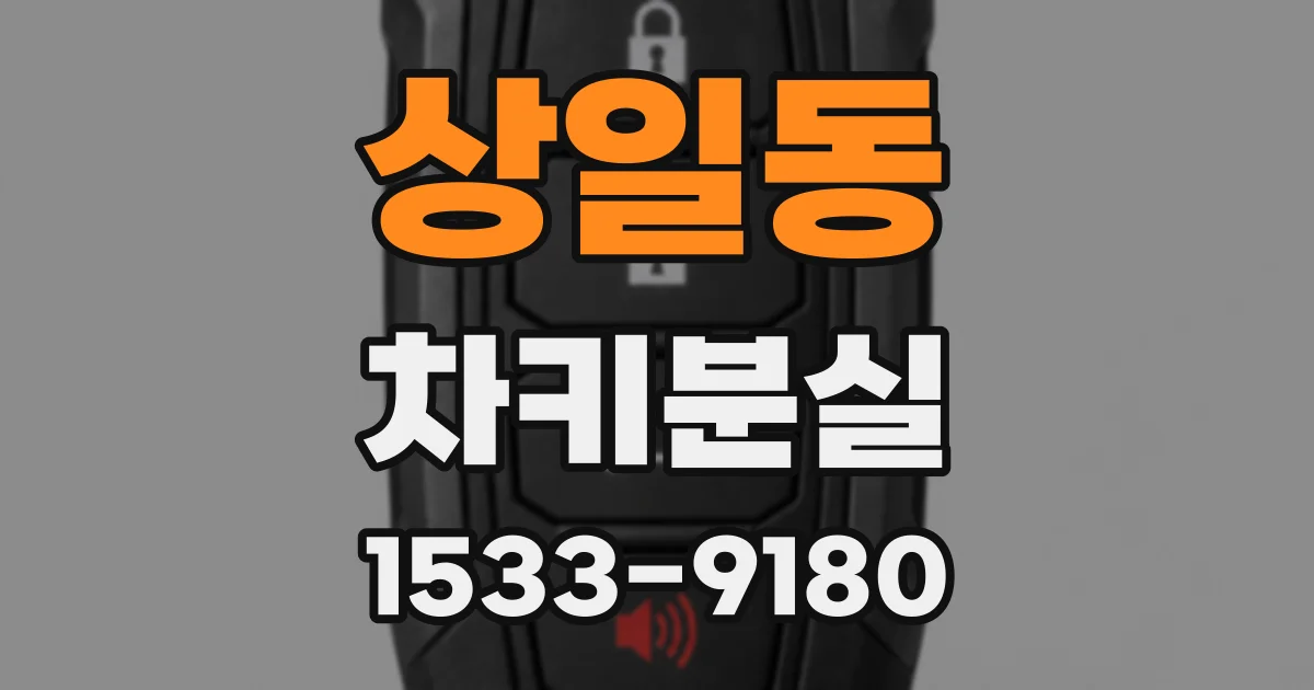 상일동 차키분실