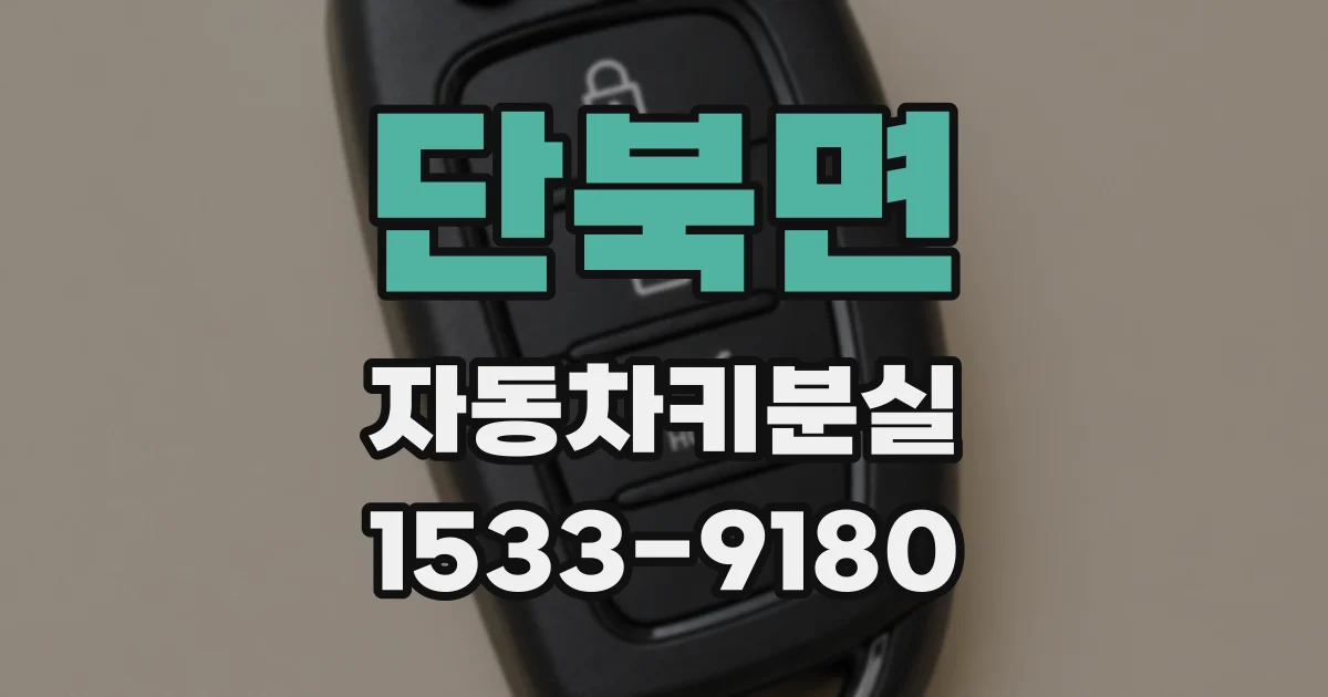 단북면 자동차키분실