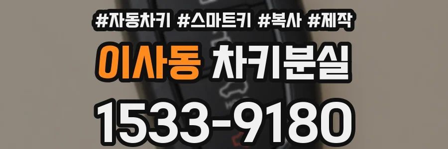 이사동 차키분실