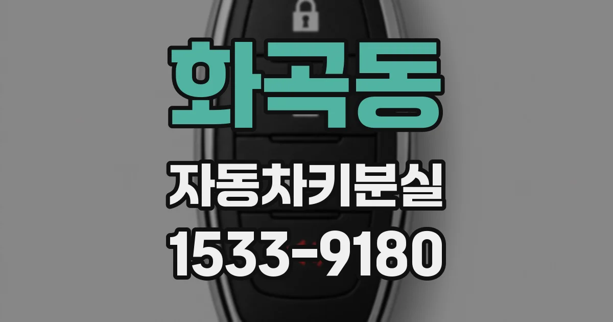 화곡동 자동차키분실