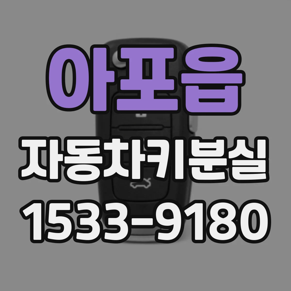 아포읍 자동차키분실