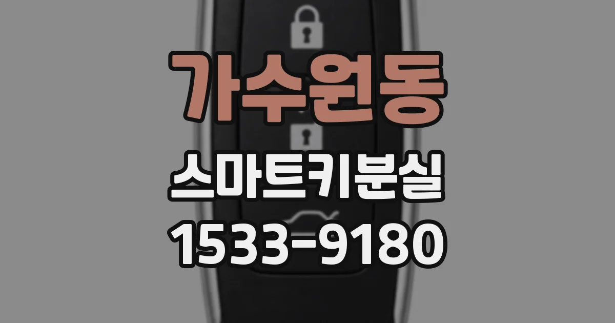 가수원동 스마트키분실