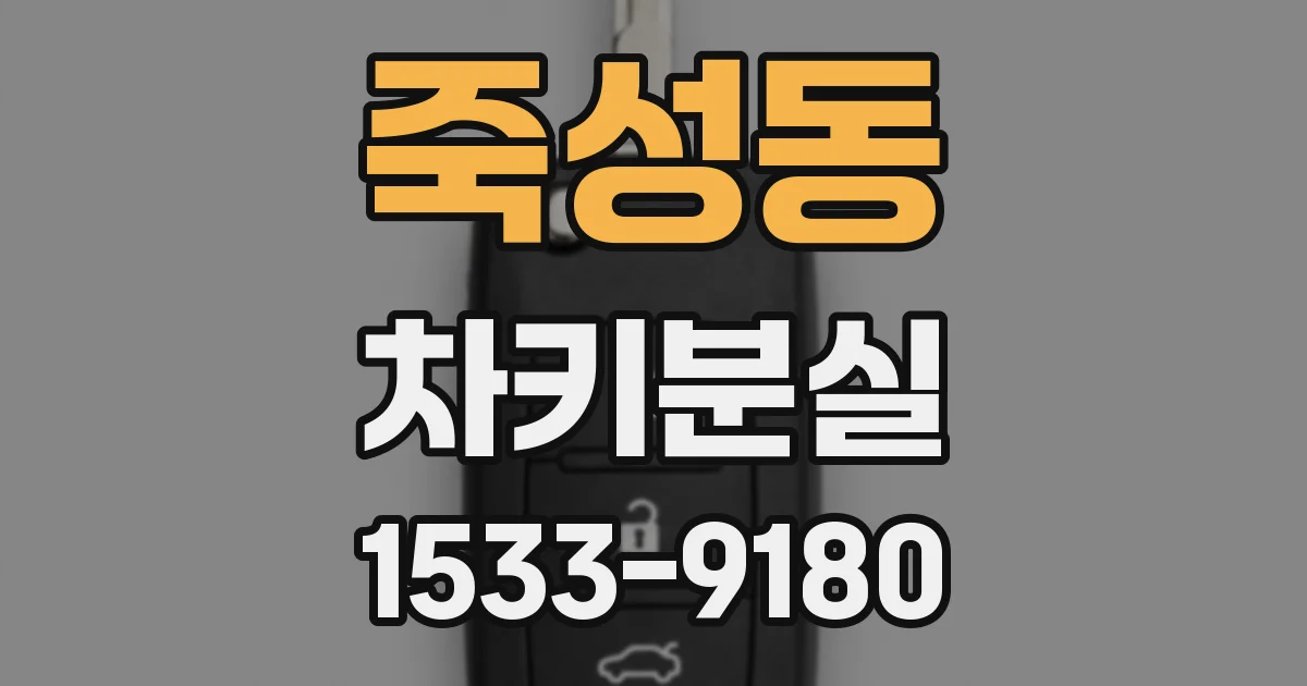 죽성동 차키분실