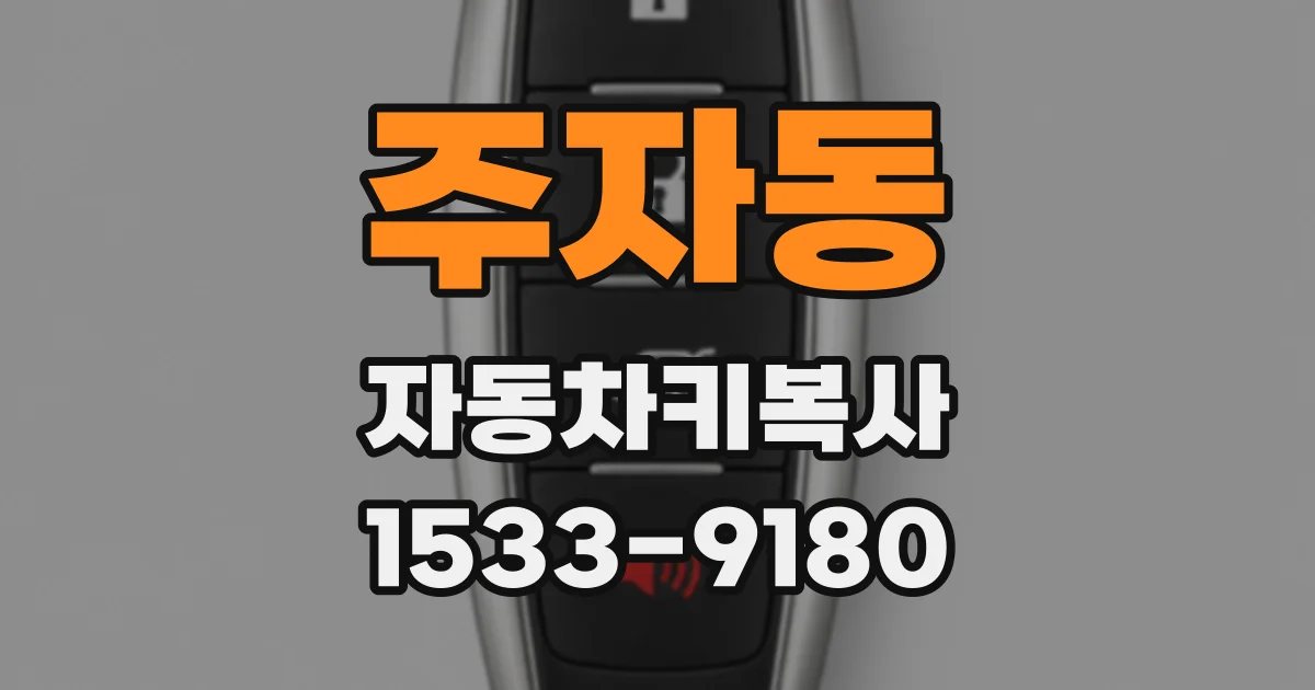 주자동 자동차키복사