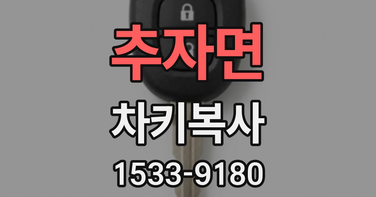 추자면 차키복사
