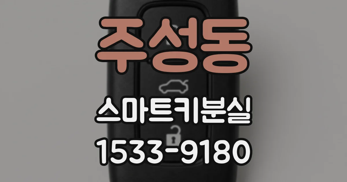 주성동 스마트키분실