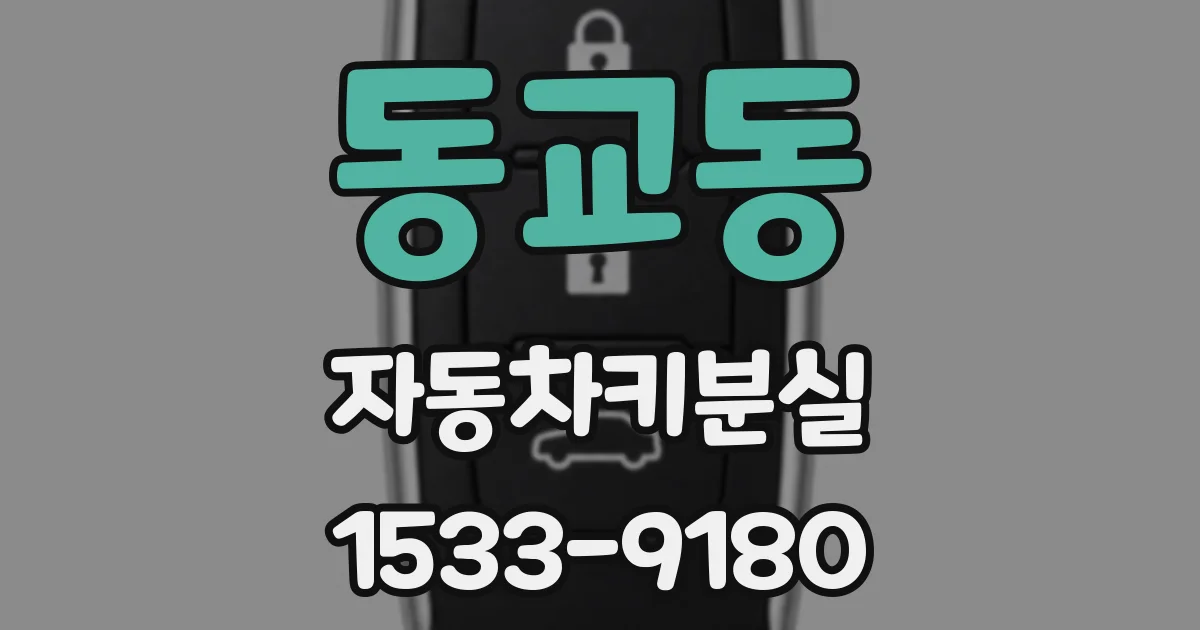 동교동 자동차키분실