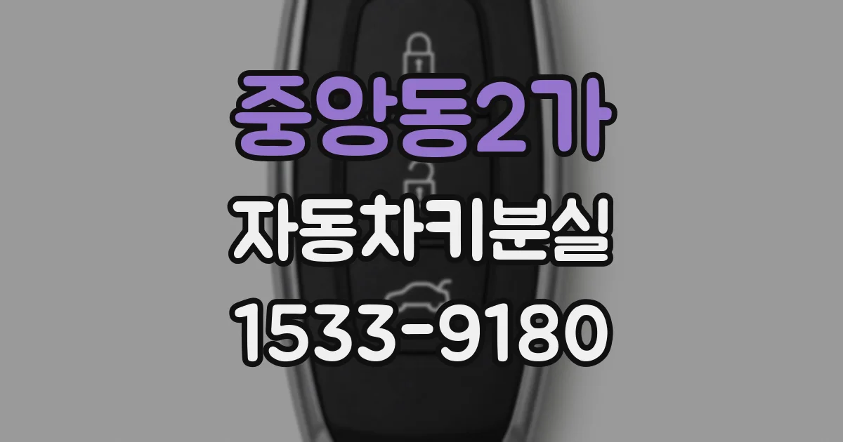 중앙동2가 자동차키분실